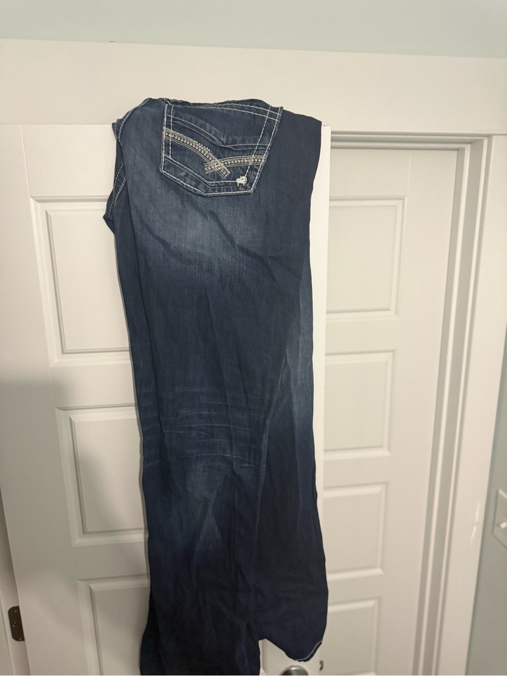 BKE Dark Blue Denim Jeans with Contrast Stitching